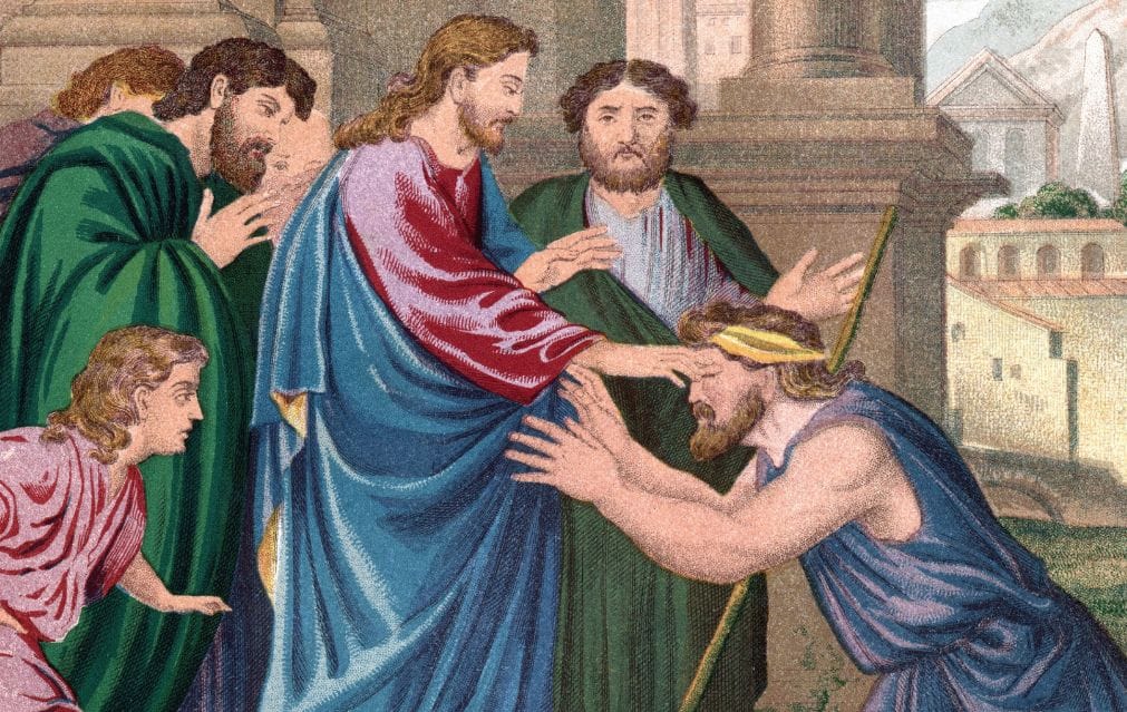 Jésus guerrit l'aveugle né