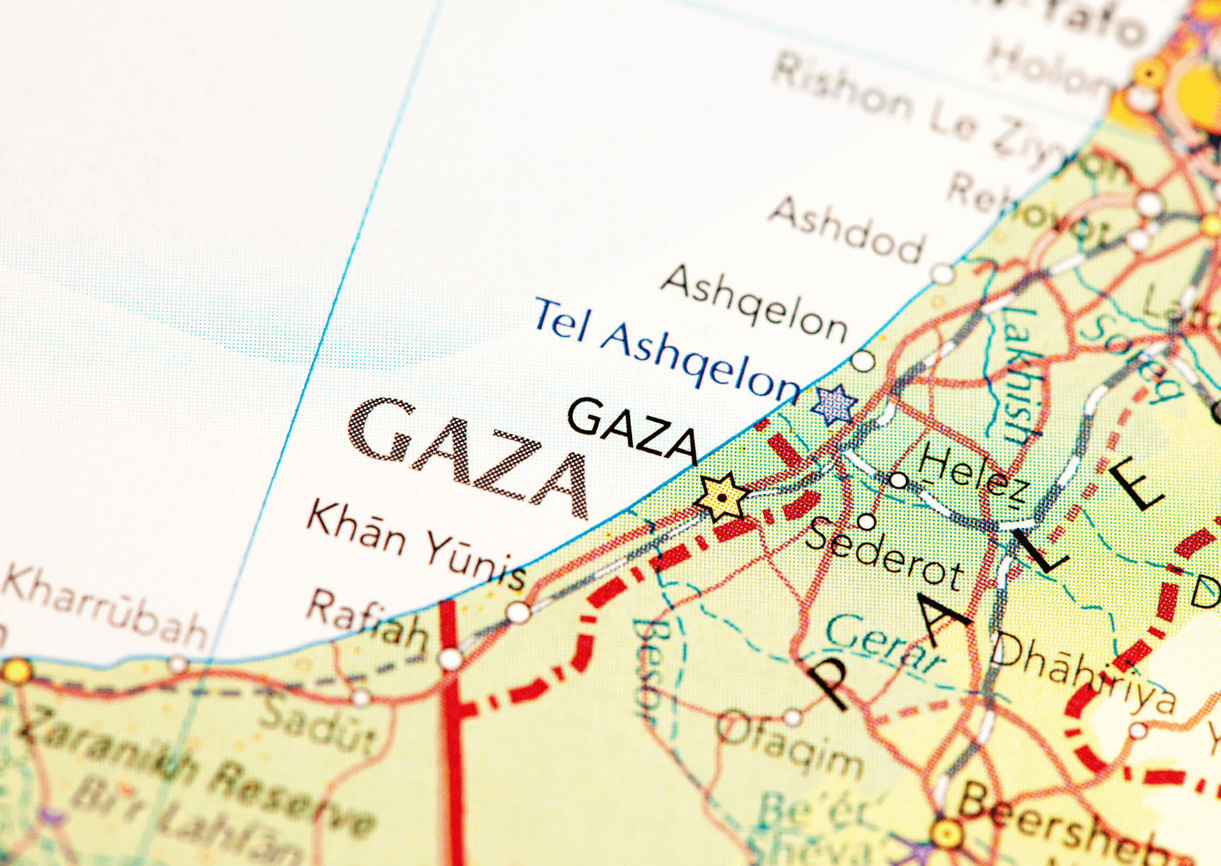 carte de Gaza